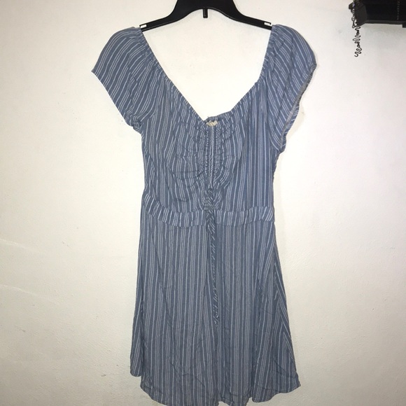 Blue and white striped dress - Picture 1 of 3